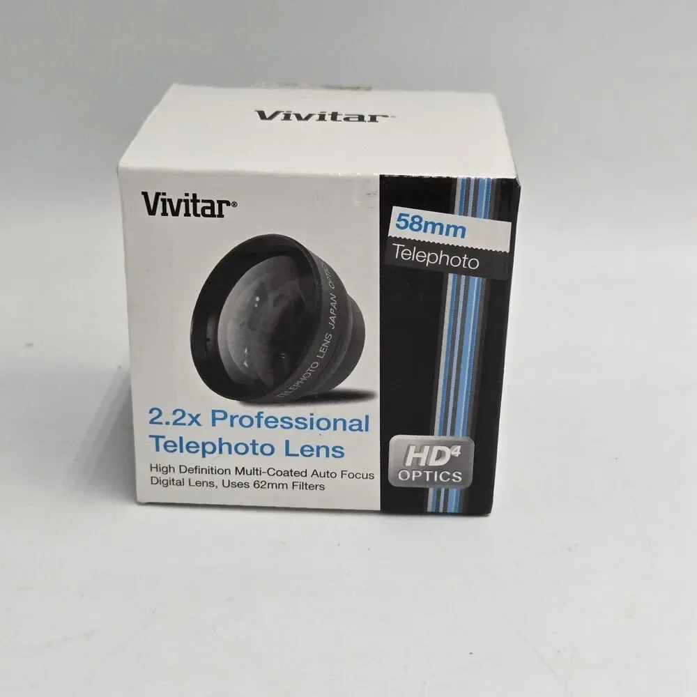 Vivitar 2.2x Professional Telephoto Lens 58mm HD4 Japan Optics High Definition